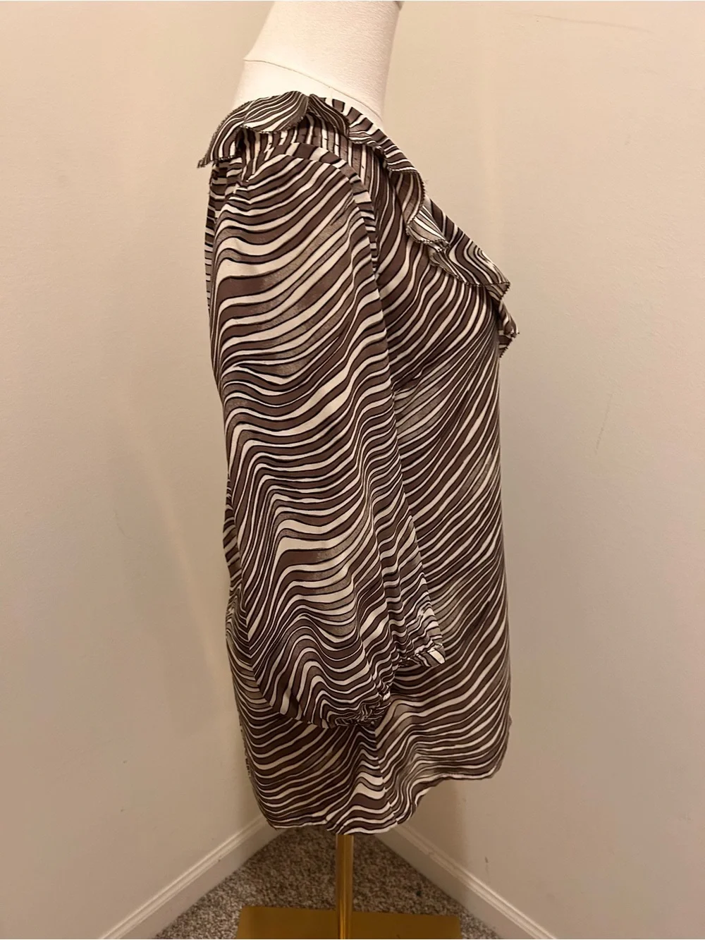 Tory Burch animal print silk blouse